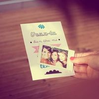 Carte + photo Polaroid