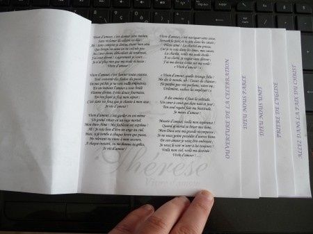 Notre livret de messe