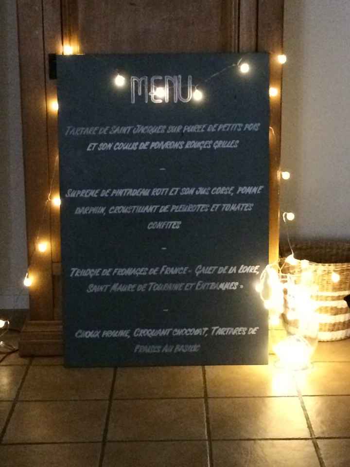 Menu mariage fait maison - 1