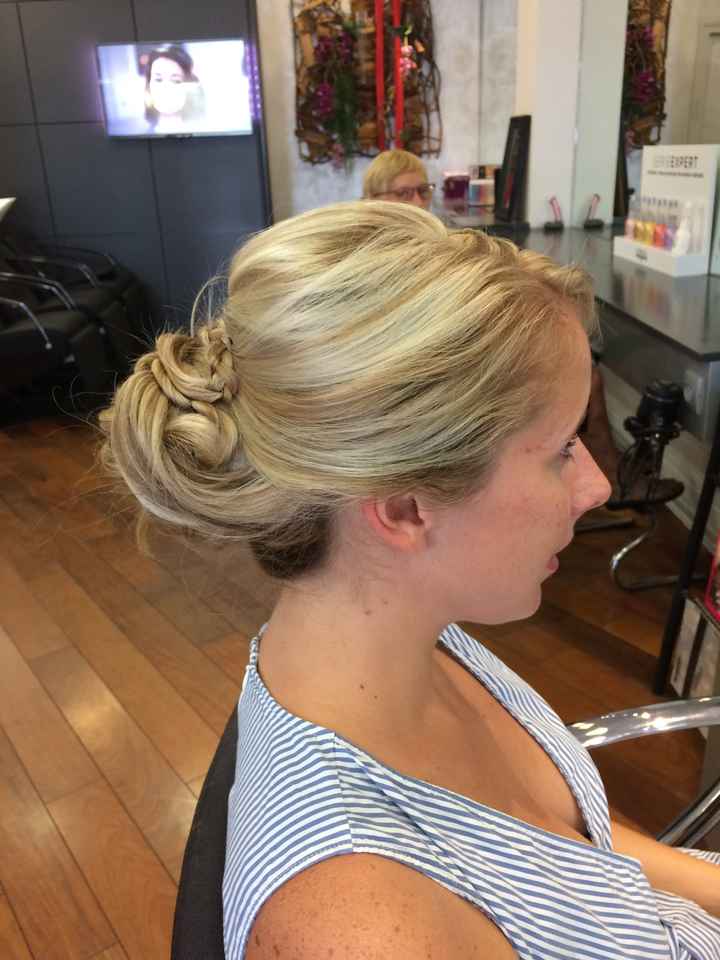 2nd essai coiffure à 3 jours du mariage - 1