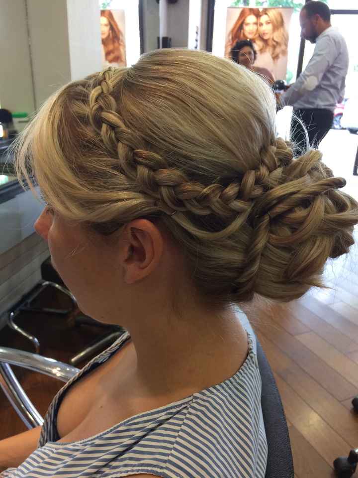 2nd essai coiffure à 3 jours du mariage - 3
