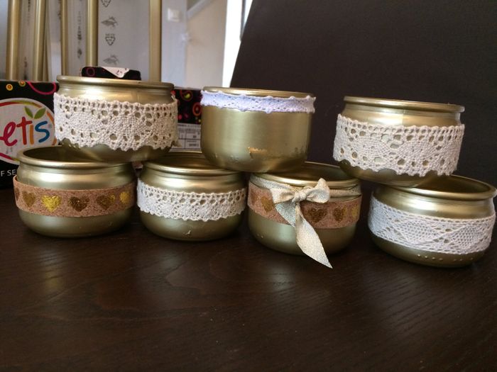 Petits pots de crème deviendront bougeoir ! - 1