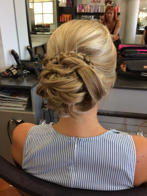 2nd essai coiffure à 3 jours du mariage - 2
