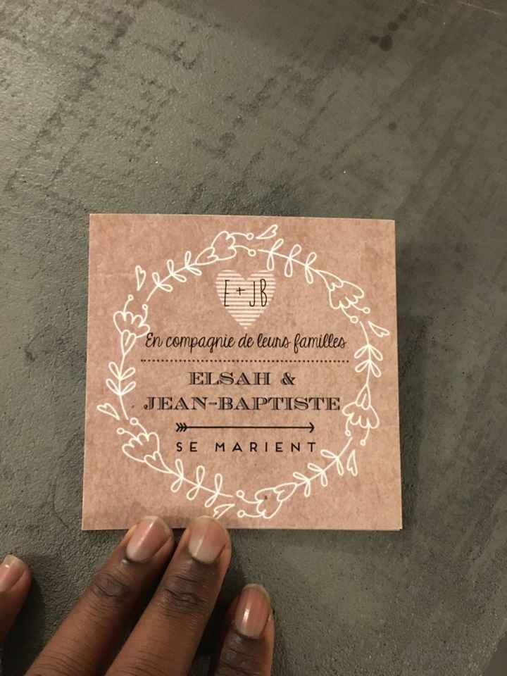 Mes échantillons de faire part - 1