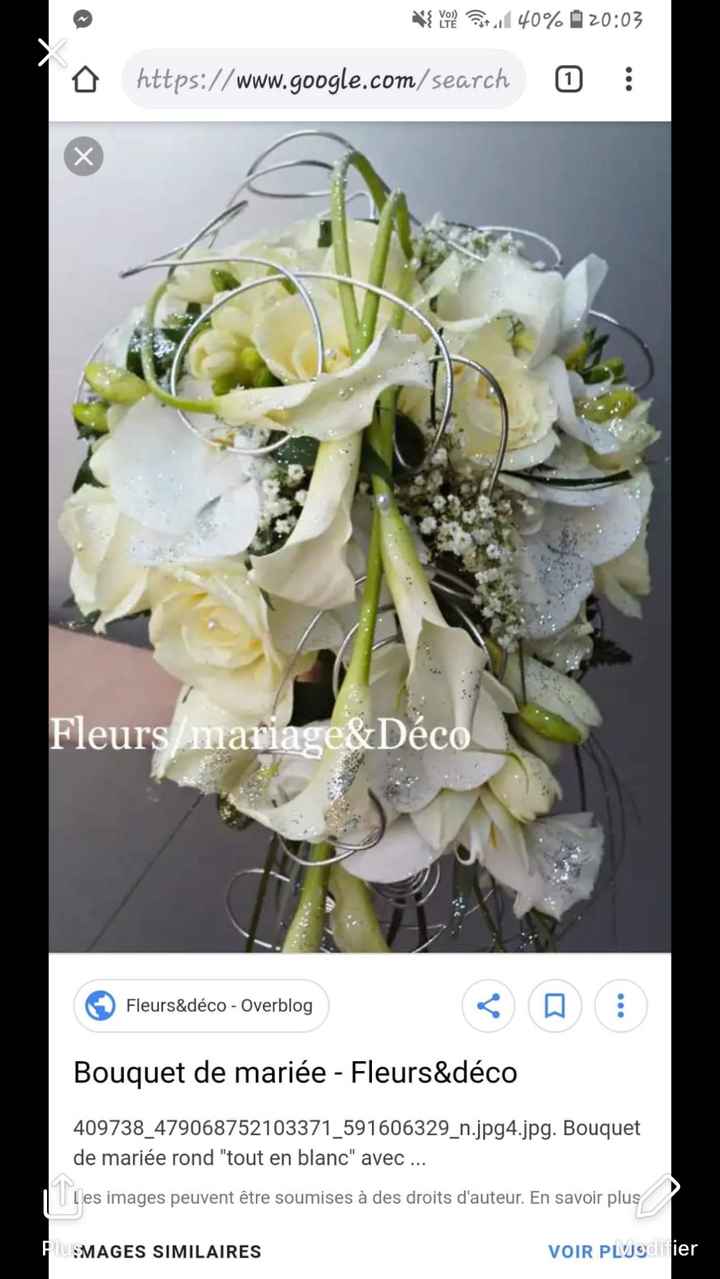 Bouquet de fleurs mariée
