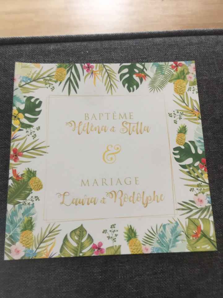 Voilà le faire part avec la nouvelle date - 1