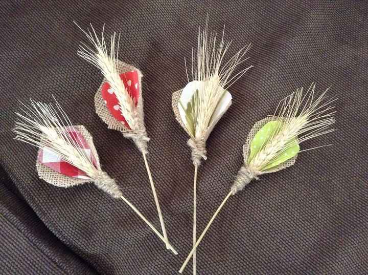 Boutonnières champêtre 