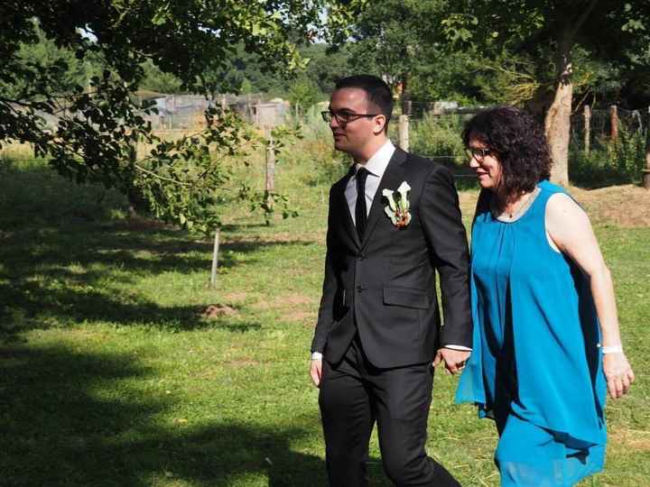 La ceremonie laïque : arrivée du marié
