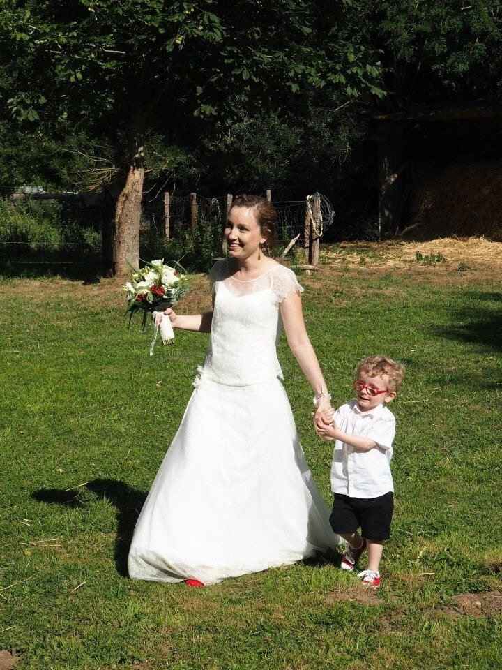 Arrivee avec mon fils