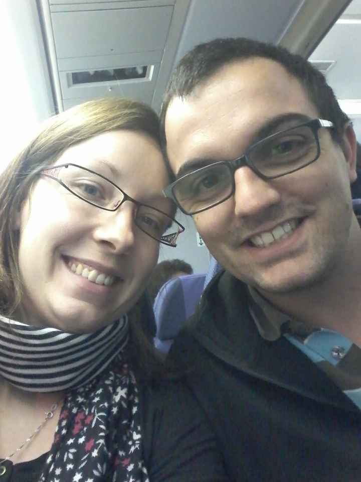 dans l'avion 