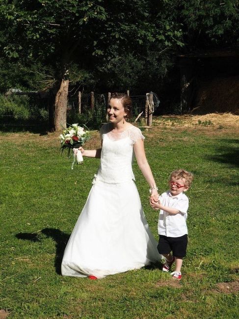 Arrivee avec mon fils