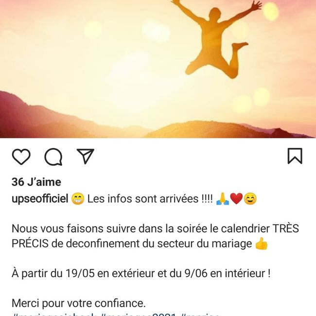 Mariage mai/juin M. Castex en dira plus à la conférence de presse, rien n'est décidé encore! 1