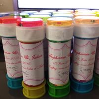 Bulles d'amour pour la sortie de l'eglise