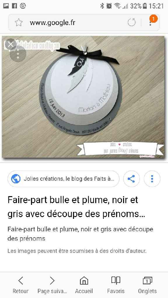  Faire-part fait main - 1