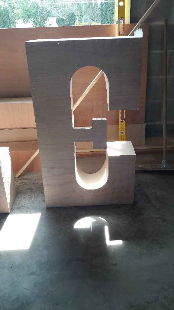 Roses pour lettres géantes ... diy !!! - 2