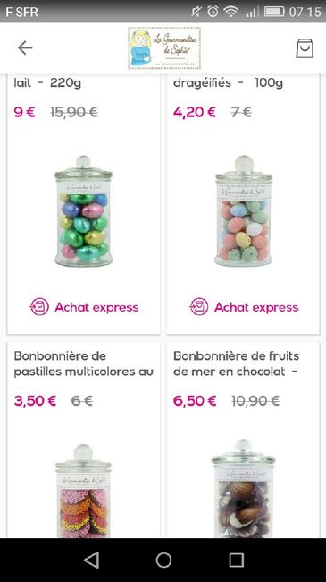 Vente privée bonbonnieres candy.bar - 1