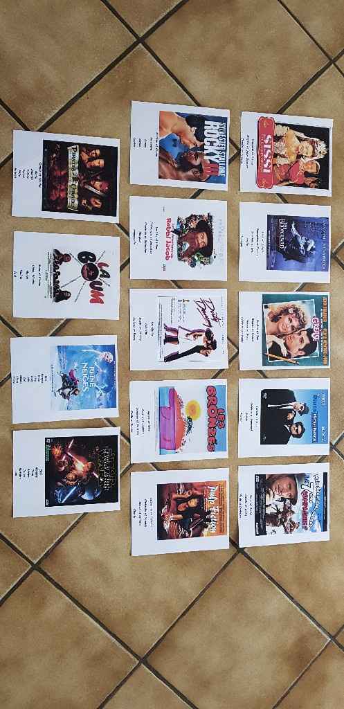 Affiches pour plan de table - 1