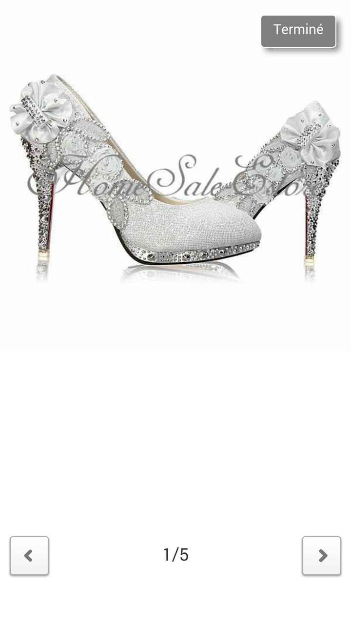 Chaussures pour le jour j  - 1