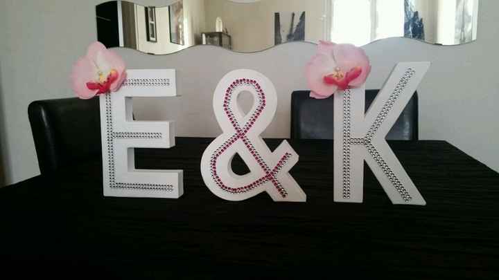 Une des déco de ma table d'honneur - 1
