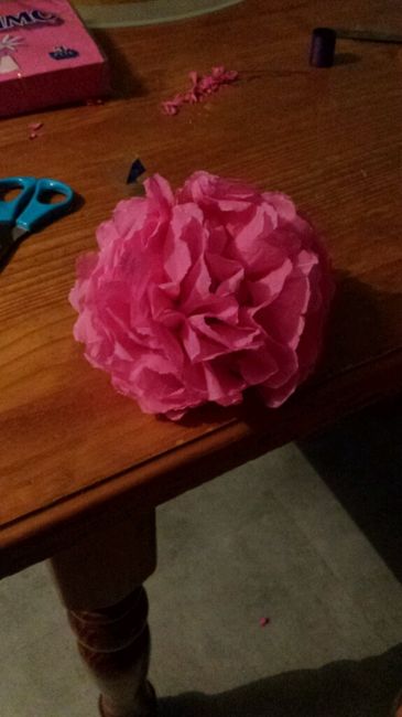 Diy pompons serviettes en papier - 1