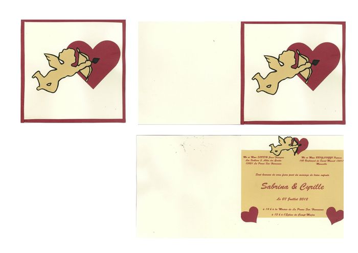 Voici mon faire-part Cupidon