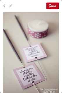 idée animation : Cierge magique