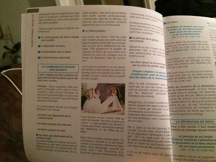 Contrat de mariage separation de biens - 1