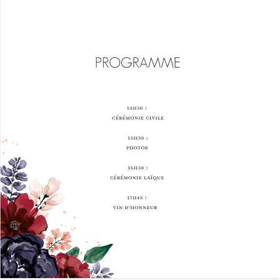 Faire part en création - 3