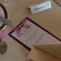 Menu, marques place et dragées