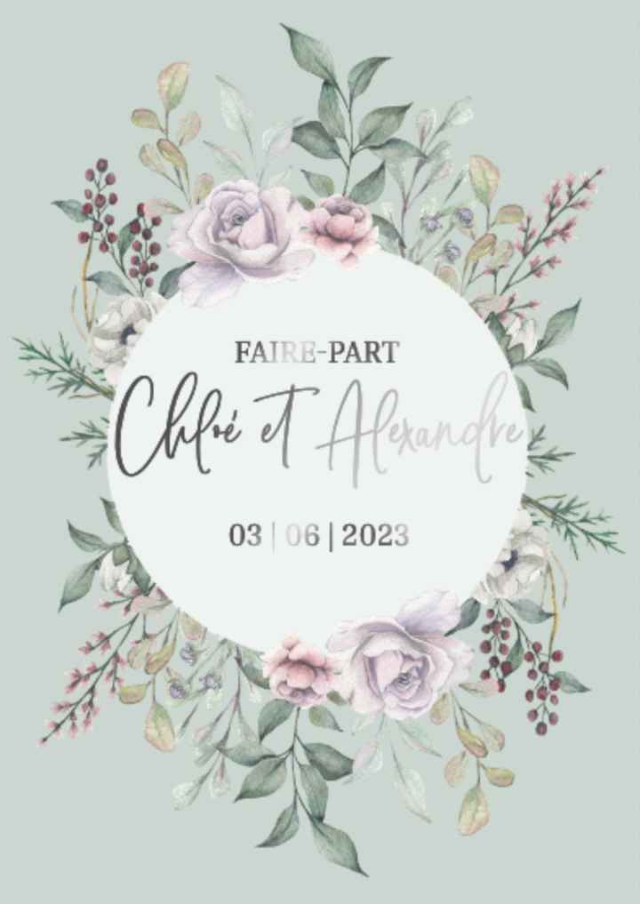 Publie ce modèle de faire-part et dis-nous quelle taille tu as du utiliser ! 😏💌 - 1
