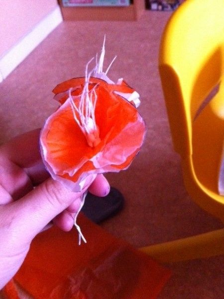 teste de fleur en papier de soi 