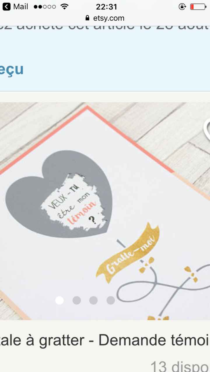 Comment l'avez-vous annoncé à vos témoins ? - 1