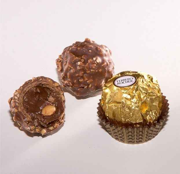 Table ferrero rocher