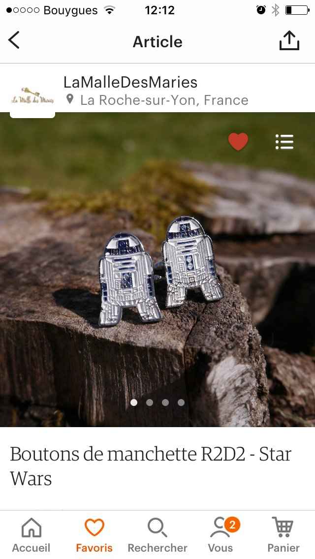 Bouton de manchette R2D2