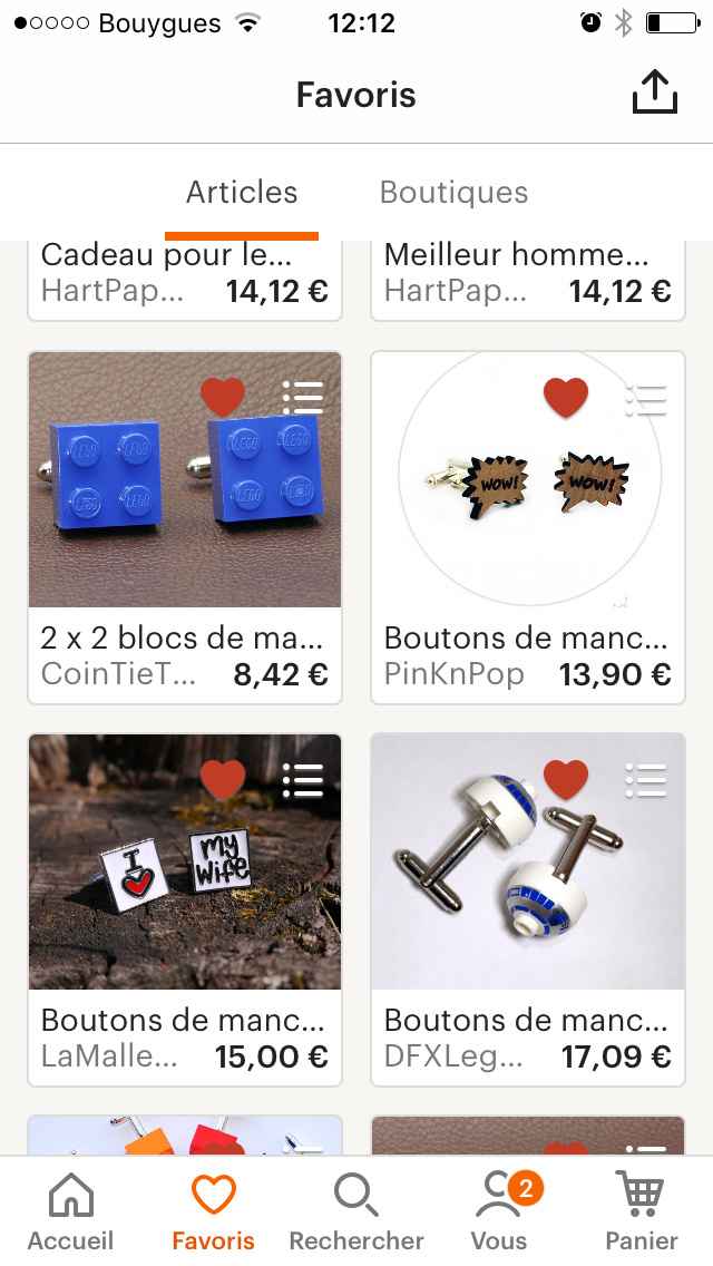 Bouton de manchette R2D2