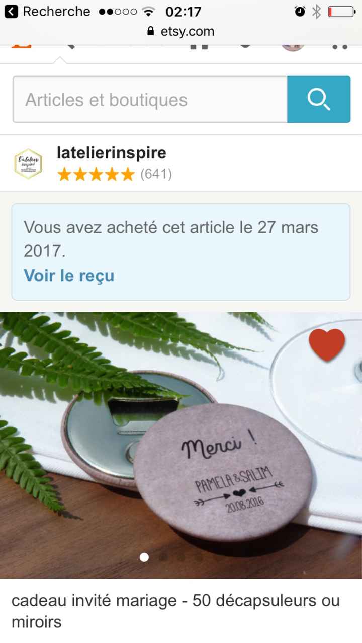  Cherche idée pour présenter cadeau invités - 1