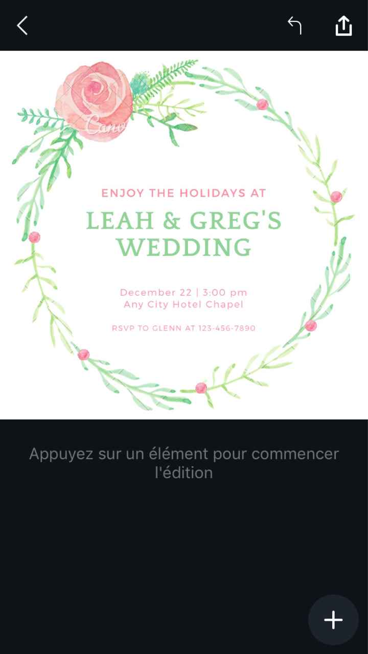  Besoin d'aide pour le faire part. - 1
