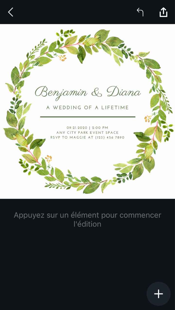  Besoin d'aide pour le faire part. - 2