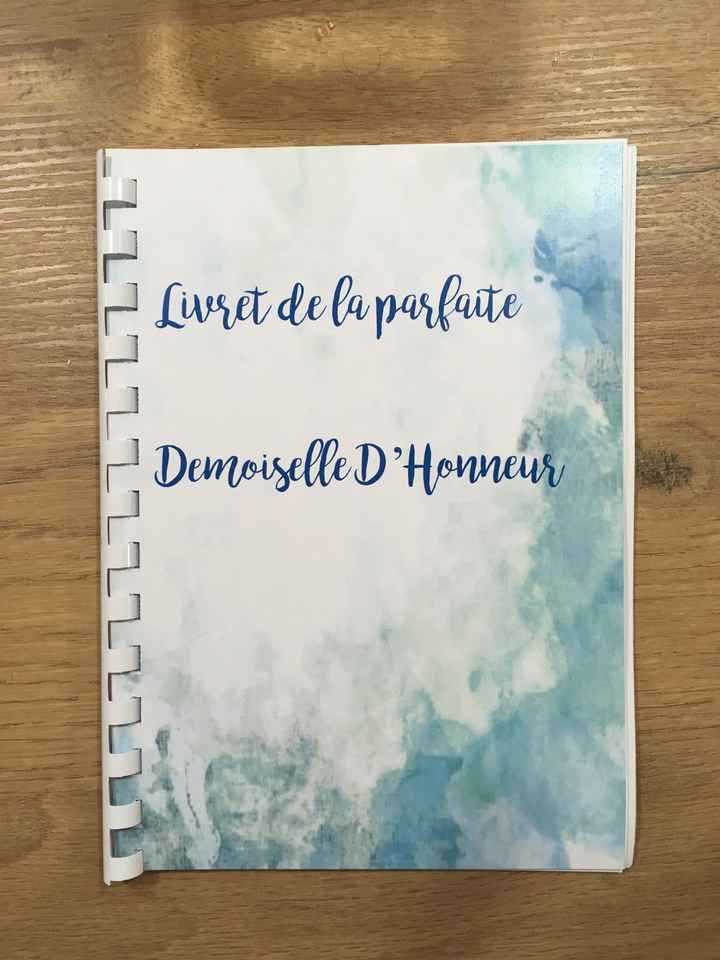  Livret demoiselle d'honneur 💋💋💋💋 - 1