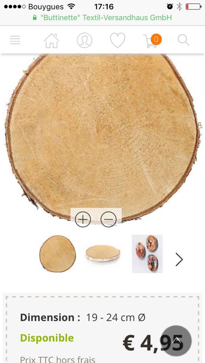 Rondins de bois pour centre de table - 1