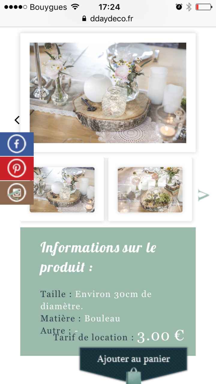 Rondins de bois pour centre de table - 3