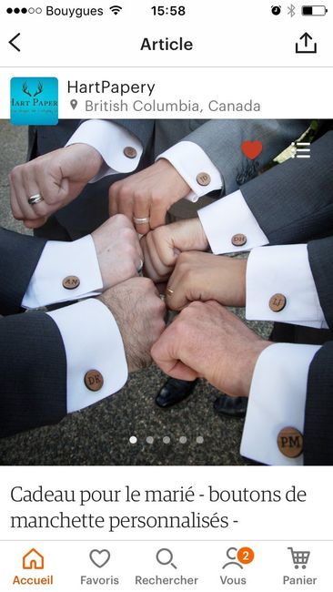 Boutons de manchette en bois personnalisés