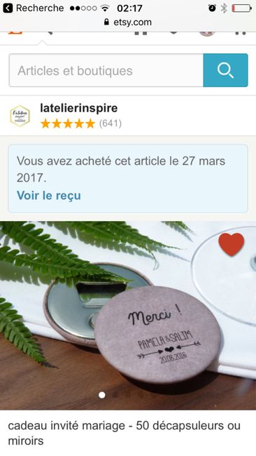  Cherche idée pour présenter cadeau invités - 1