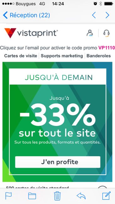  Vista print bon plan reduc!! - 1