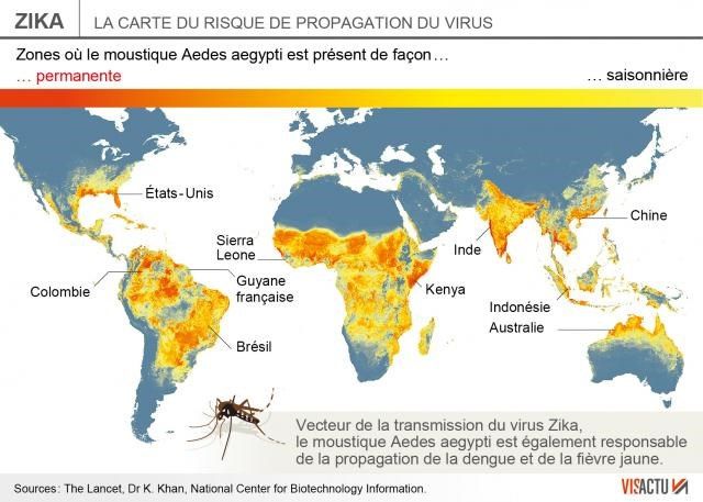 carte zika