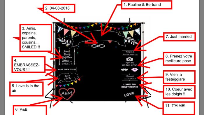  Idées inscription arrière plan photobooth - 1