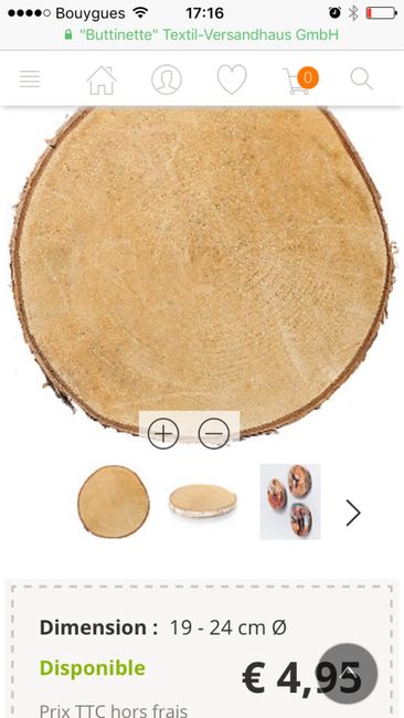Rondins de bois pour centre de table - 1