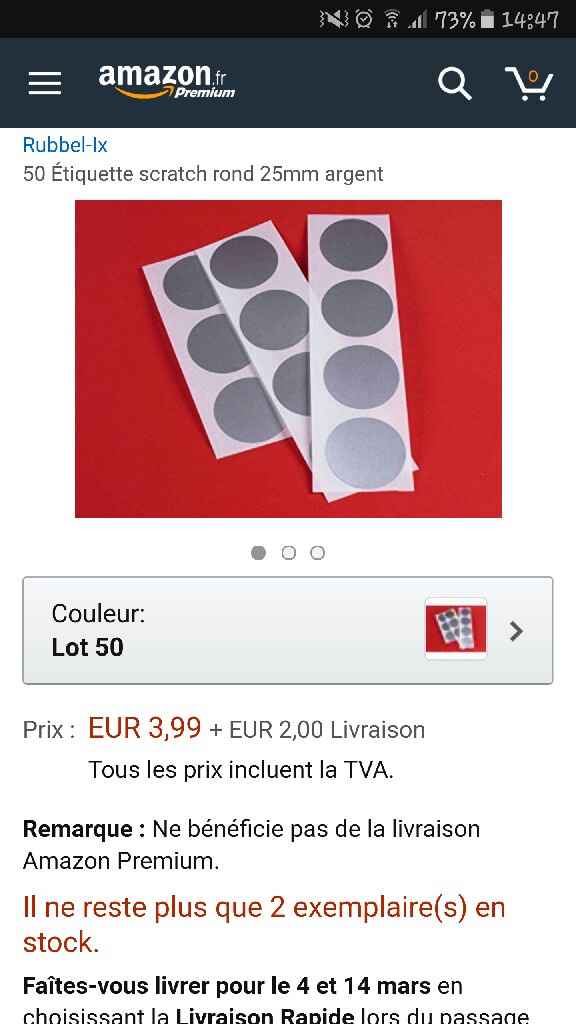 Ticket à gratter personnalisés - 1