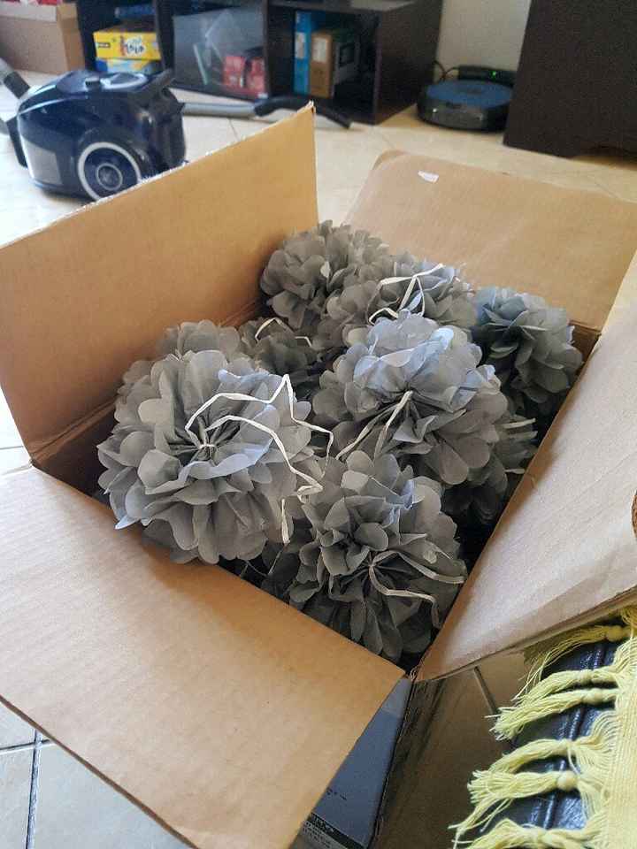 Pompons en  cours - 1