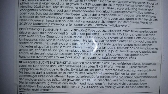 Lettre lumineuse hema - 1